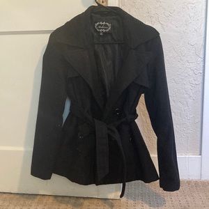 Black Ambiance pea coat